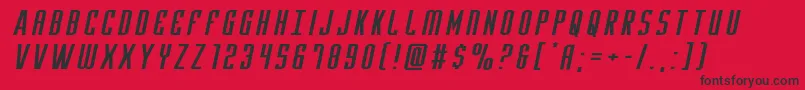 Yfilesxtraexpandital Font – Black Fonts on Red Background