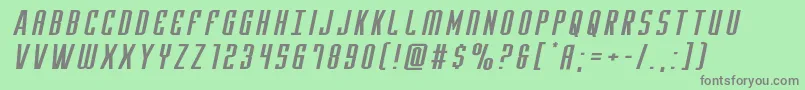 Yfilesxtraexpandital Font – Gray Fonts on Green Background