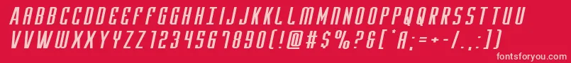 Yfilesxtraexpandital Font – Pink Fonts on Red Background