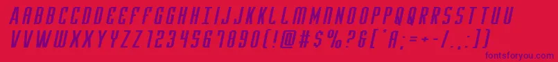 Yfilesxtraexpandital Font – Purple Fonts on Red Background