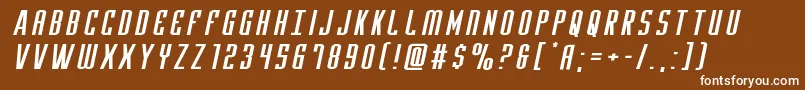 Yfilesxtraexpandital Font – White Fonts on Brown Background