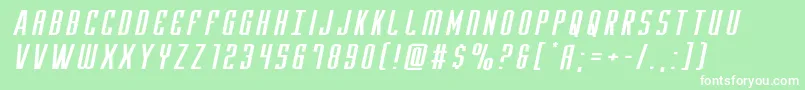 Yfilesxtraexpandital Font – White Fonts on Green Background