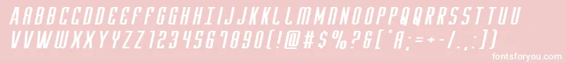 Yfilesxtraexpandital Font – White Fonts on Pink Background