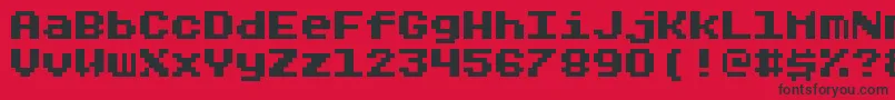 Rygarde Font – Black Fonts on Red Background