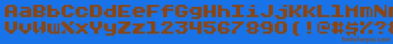 Шрифт Rygarde – коричневые шрифты на синем фоне