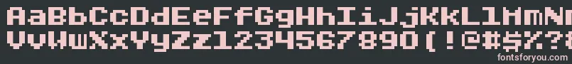 Rygarde Font – Pink Fonts on Black Background