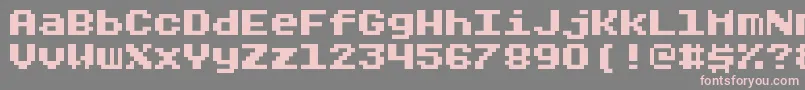 フォントRygarde – 灰色の背景にピンクのフォント