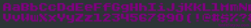 Шрифт Rygarde – фиолетовые шрифты на чёрном фоне