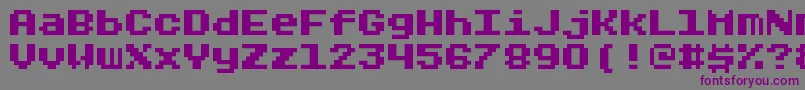 Шрифт Rygarde – фиолетовые шрифты на сером фоне