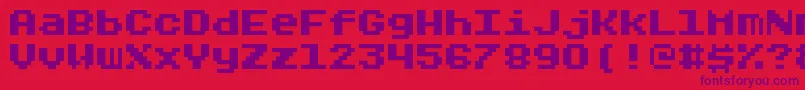 Rygarde Font – Purple Fonts on Red Background
