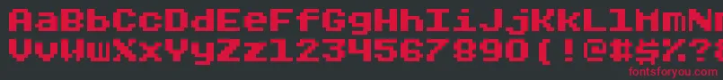Rygarde Font – Red Fonts on Black Background