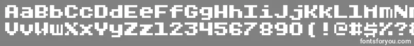 フォントRygarde – 灰色の背景に白い文字