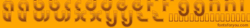 RetroGamer Font – Brown Fonts on Orange Background