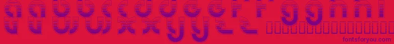 RetroGamer Font – Purple Fonts on Red Background