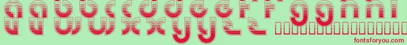 RetroGamer Font – Red Fonts on Green Background