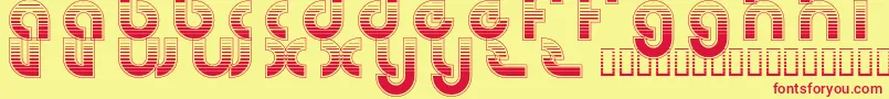 RetroGamer Font – Red Fonts on Yellow Background