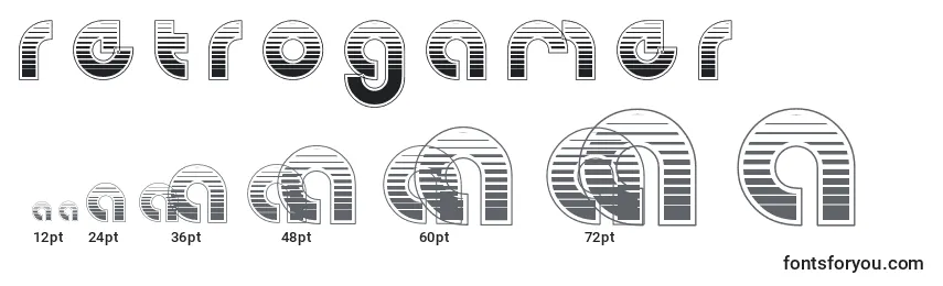 RetroGamer Font Sizes