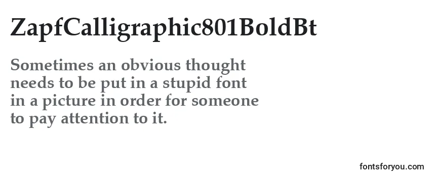 ZapfCalligraphic801BoldBt-fontti
