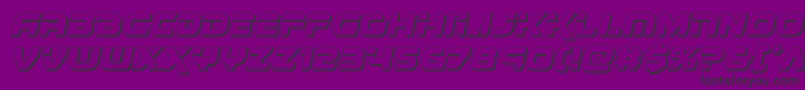 Renegado3Dital Font – Black Fonts on Purple Background