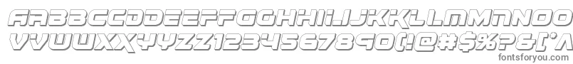 Renegado3Dital Font – Gray Fonts on White Background