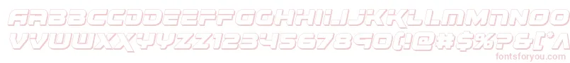 Renegado3Dital Font – Pink Fonts on White Background