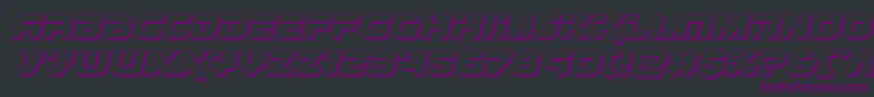Renegado3Dital Font – Purple Fonts on Black Background