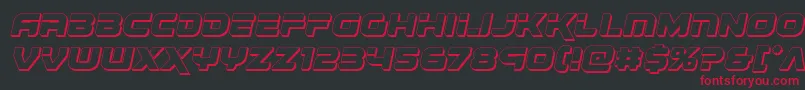 Renegado3Dital Font – Red Fonts on Black Background