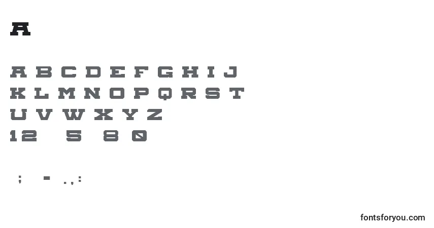 Czcionka Aegisregular – alfabet, cyfry, specjalne znaki