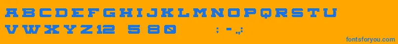 fuente Aegisregular – Fuentes Azules Sobre Fondo Naranja