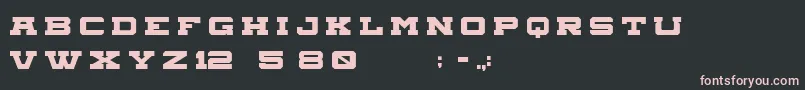 Aegisregular Font – Pink Fonts on Black Background