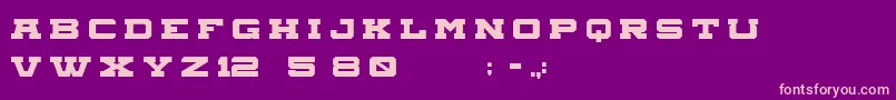 Aegisregular Font – Pink Fonts on Purple Background