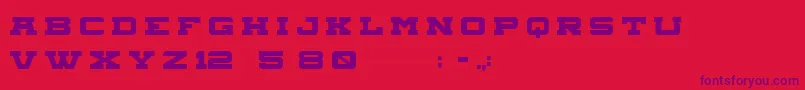 Aegisregular Font – Purple Fonts on Red Background