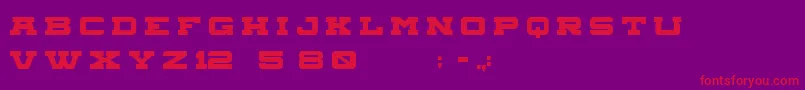Aegisregular Font – Red Fonts on Purple Background