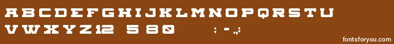 Aegisregular Font – White Fonts on Brown Background