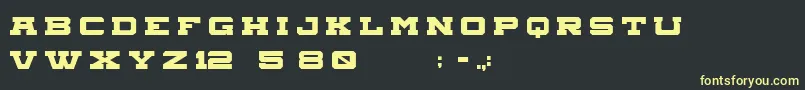 Aegisregular Font – Yellow Fonts on Black Background