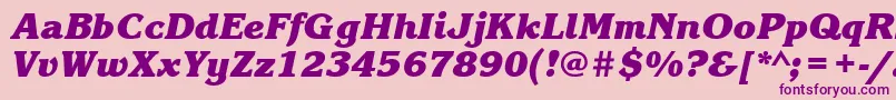 KorinnablacktttBolditalic Font – Purple Fonts on Pink Background