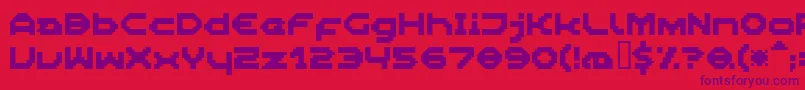 Шрифт Superboy – фиолетовые шрифты на красном фоне