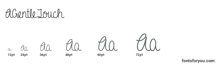 AGentleTouch Font Sizes