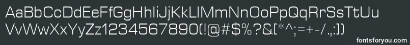 EurostileNextLtComLight Font – White Fonts