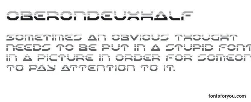 Обзор шрифта Oberondeuxhalf