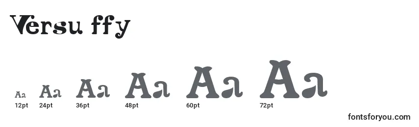 Versu ffy Font Sizes