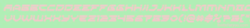 Xenodemonlaserital Font – Pink Fonts on Green Background