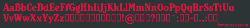 Heineken Font – Red Fonts on Black Background