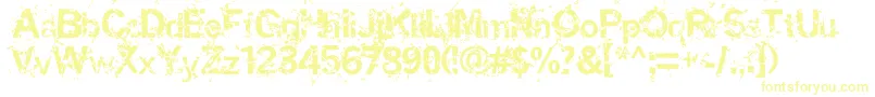Шрифт Miaso – жёлтые шрифты