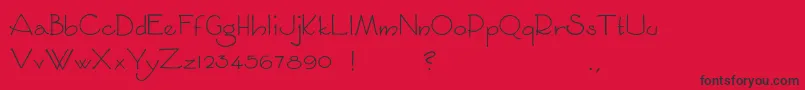 Sycamoresans Font – Black Fonts on Red Background