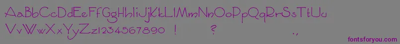 Sycamoresans Font – Purple Fonts on Gray Background