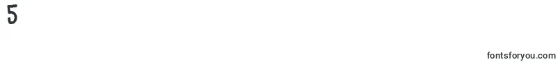 フォントOh – フォント数字5