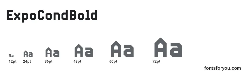 ExpoCondBold Font Sizes