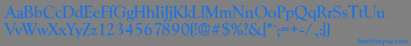 Police GoudyserialMediumRegular – polices bleues sur fond gris