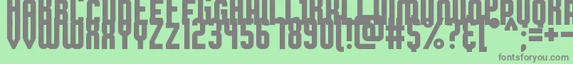 BroadsheetBubble Font – Gray Fonts on Green Background